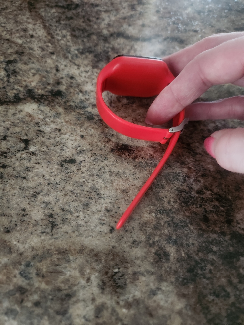 Red Smartwatch with Silicone Band w/ Step Counter- Unbranded Kids - Picture 4 of 4
